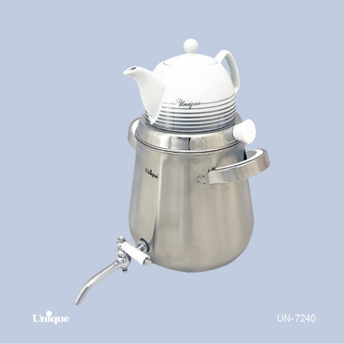 کتری و قوری استیل برند یونیک Unique کد 7240 ظرفیت 5 لیتری