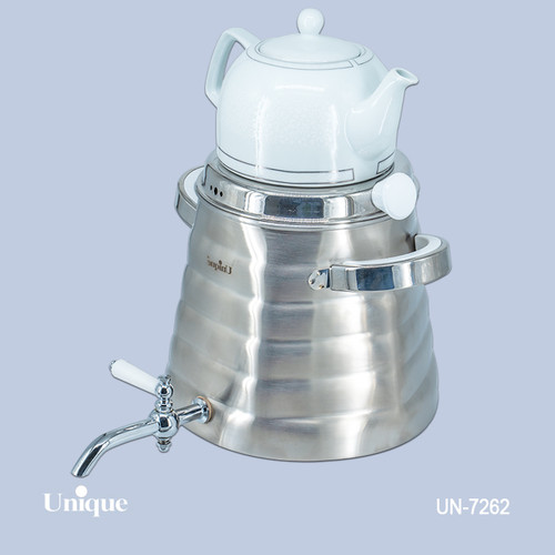 کتری و قوری استیل برند یونیک Unique کد 7262 ظرفیت 5 لیتری