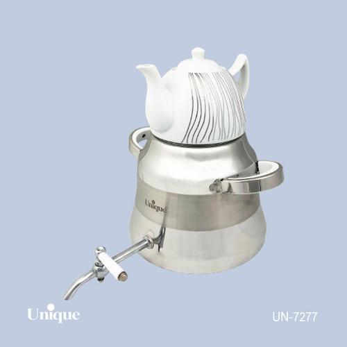 کتری و قوری استیل برند یونیک Unique کد 7277 ظرفیت 5 لیتری
