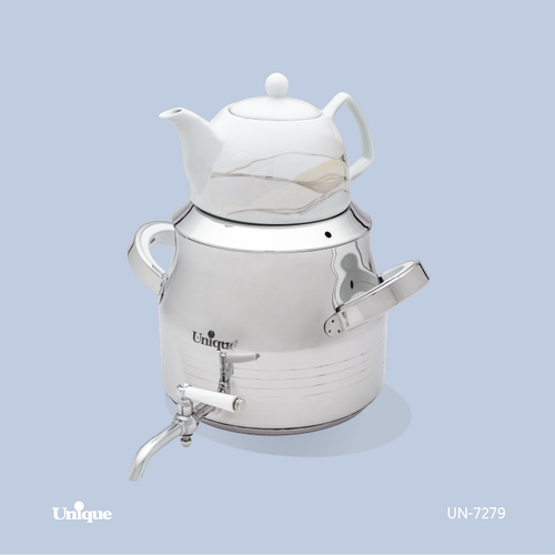 کتری و قوری استیل برند یونیک Unique کد 7279 ظرفیت 5 لیتری