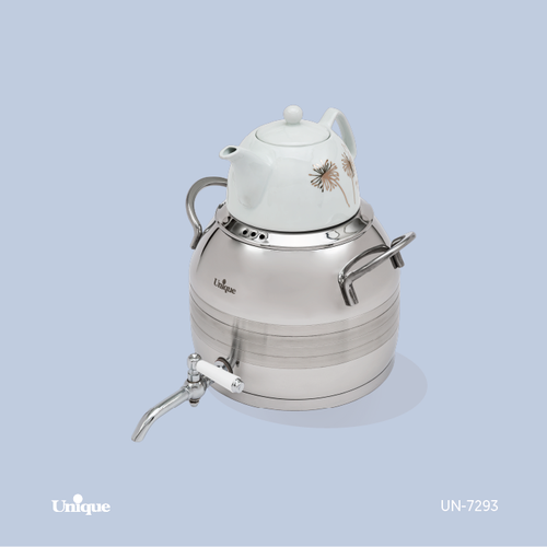 کتری و قوری استیل برند یونیک Unique کد 7293 ظرفیت 5 لیتری