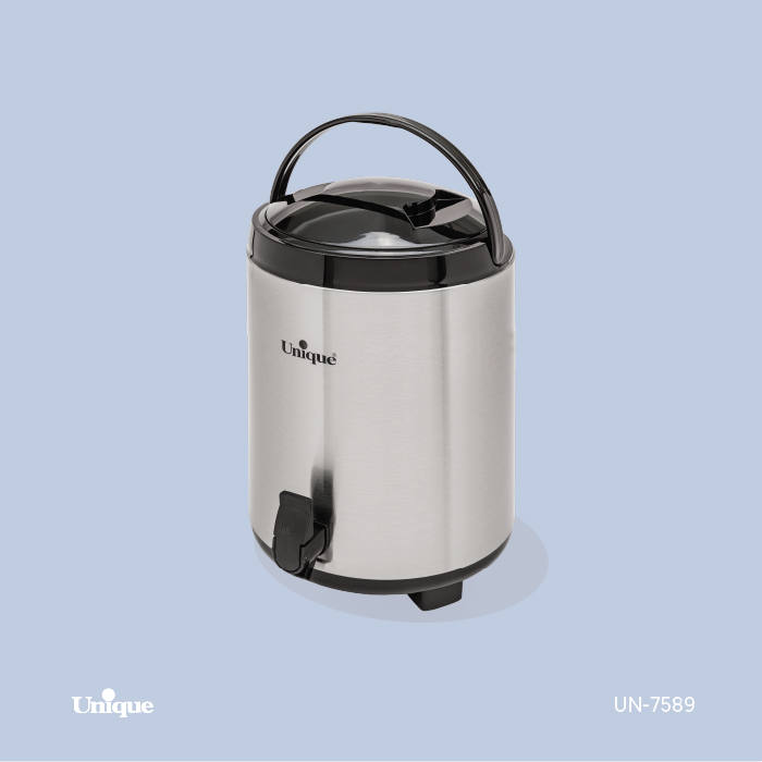 کلمن تمام استیل یونیک Unique کد 7589 ظرفیت 10 لیتری