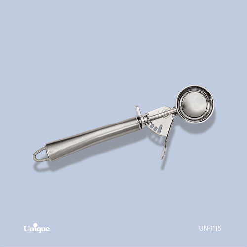قاشق بستنی فنردار یونیک Unique کد 1115 سایز بزرگ دسته استیل