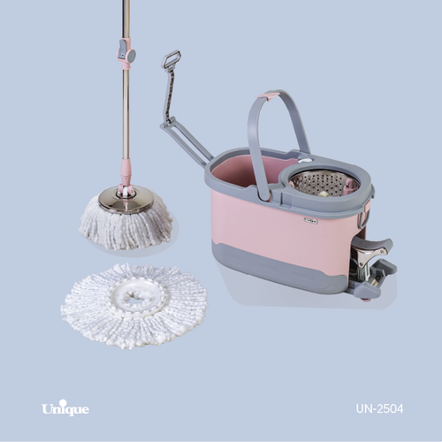 سطل و تی چرخدار برند یونیک Unique کد UN-2504 پدالی و چرخ دار