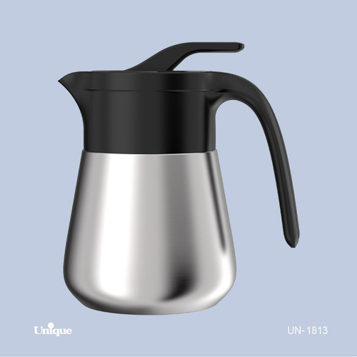 فلاکس استیل 0.5 لیتری برند یونیک Unique کد UN-1813 بدون شیشه مدل خمره ای