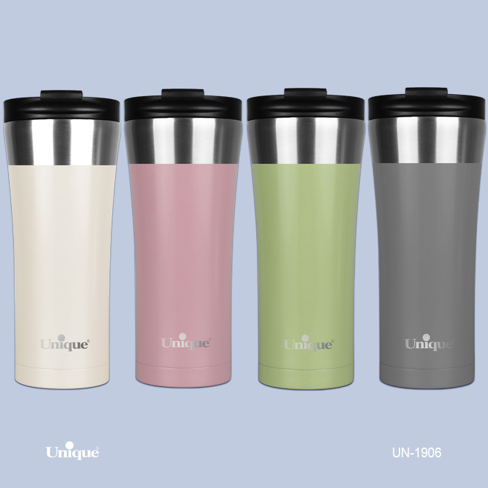 ماگ استیل و رنگی برند یونیک Unique کد UN-1906 ظرفیت 500ML