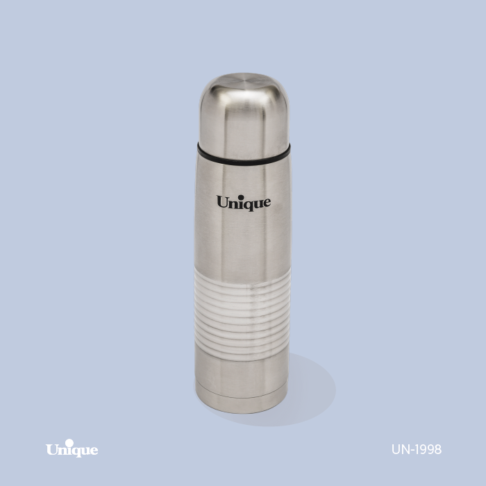 فلاکس استیل 1 لیتری بدون شیشه برند یونیک Unique کد UN-1998 مدل قلمی