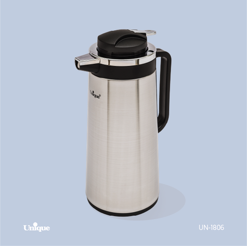 فلاکس 1.6 لیتر بدنه استیل برند یونیک Unique کد UN-1806 شیشه دار