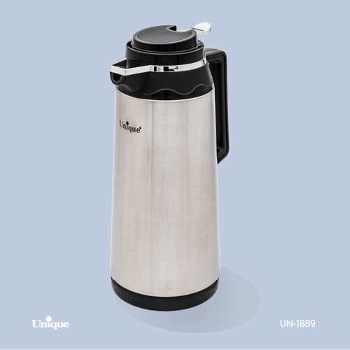 فلاکس 1.9 لیتر بدنه استیل برند یونیک Unique کد UN-1889 شیشه دار