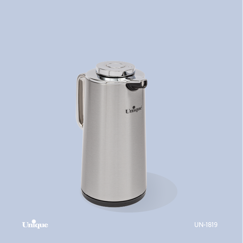 فلاکس 1.3 لیتر بدنه استیل برند یونیک Unique کد UN-1819 شیشه دار ( طرح ژاپنی )
