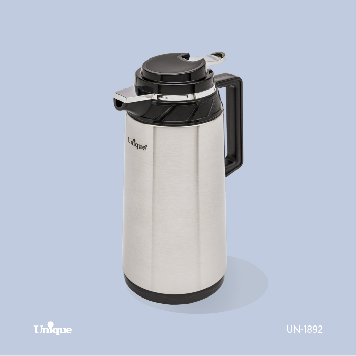 فلاکس 1.3 لیتر بدنه استیل برند یونیک Unique کد UN-1892 شیشه دار