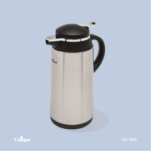 فلاکس 1.3 لیتر بدنه استیل برند یونیک Unique کد UN-1895 شیشه دار