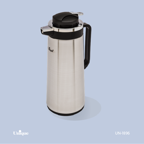 فلاکس 1.9 لیتر بدنه استیل برند یونیک Unique کد UN-1896 شیشه دار