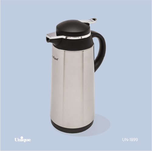 فلاکس 1.9 لیتر بدنه استیل برند یونیک Unique کد UN-1899 شیشه دار