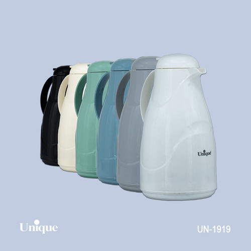 فلاکس 1.9 لیتر بدنه پلاستیکی برند یونیک Unique کد UN-1919 شیشه ای رنگ صورتی