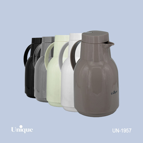 فلاکس 1.9 لیتر بدنه پلاستیکی برند یونیک Unique کد UN-1957 شیشه ای مدل پنگوئن