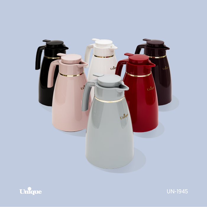 فلاکس 1.3 لیتر بدنه پلاستیکی برند یونیک Unique کد UN-1945 شیشه ای