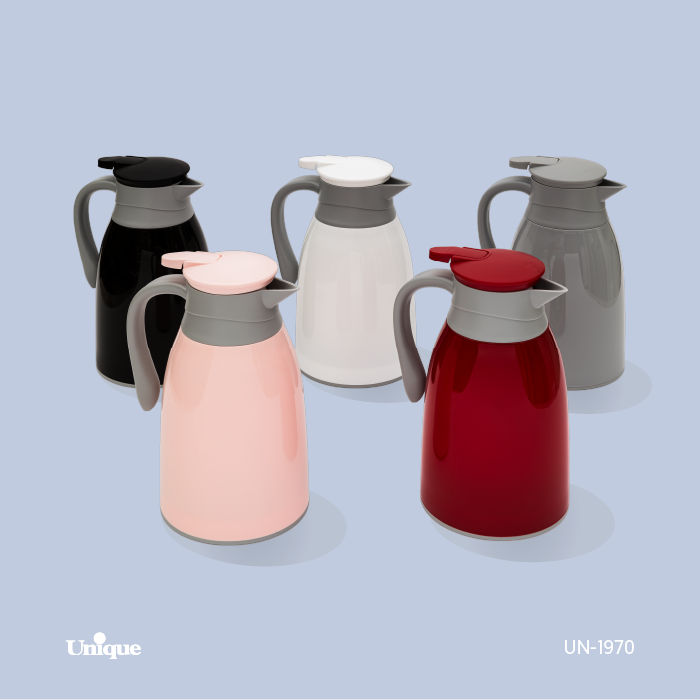 فلاکس 1 لیتر بدنه پلاستیکی برند یونیک Unique کد UN-1970 شیشه ای