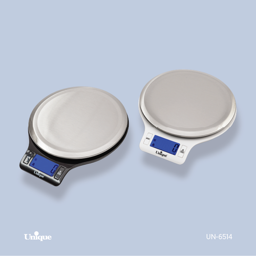 ترازوی گرد آشپزخانه 5 کیلویی برند یونیک Unique کد UN-6514