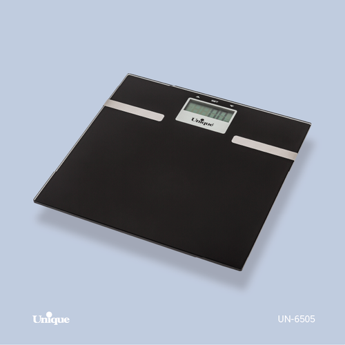 ترازوی حمام برند یونیک Unique کد UN-6505 جنس شیشه ای