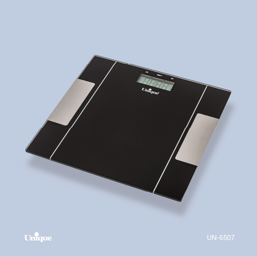 ترازوی حمام برند یونیک Unique کد UN-6507 جنس شیشه ای