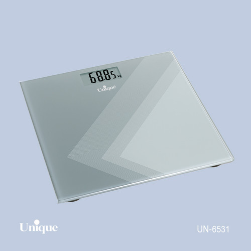 ترازوی حمام برند یونیک Unique کد UN-6531 جنس شیشه ای