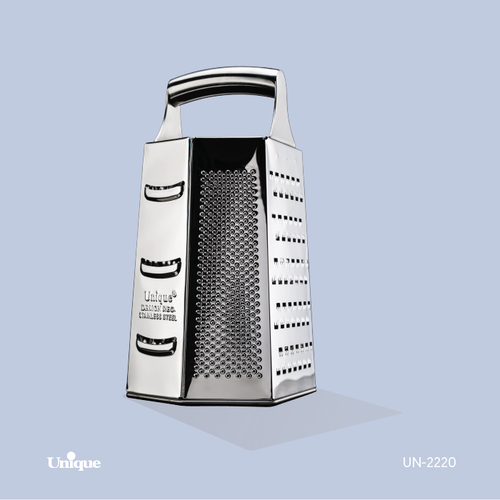 رنده استیل شش خانه برند یونیک Unique کد UN-2220 سایز بزرگ