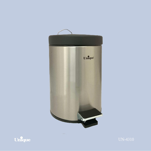 سطل 5 لیتر زباله برند یونیک Unique کد UN-4310 جنس بدنه استیل