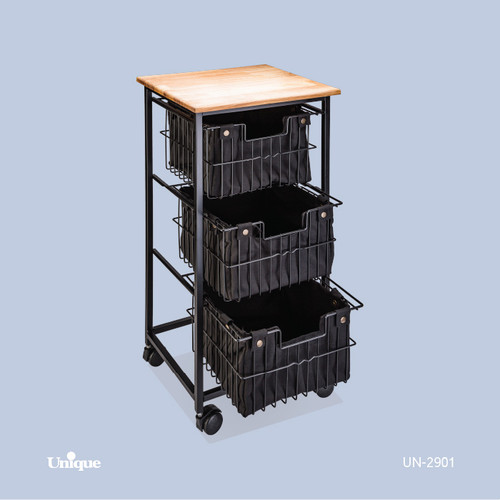 جای سیب زمینی و پیاز 3 طبقه پارچه باکس UN-2901