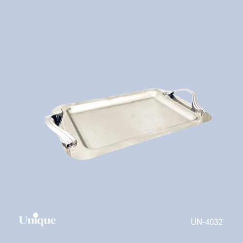 سینی استیل براق سایز بزرگ برند یونیک Unique کد UN-4032 مدل بدون پایه