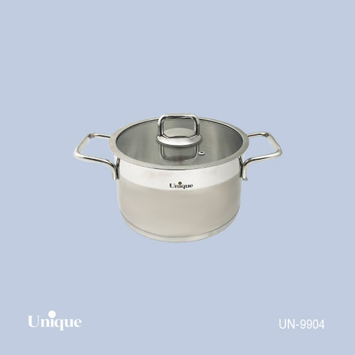 قابلمه تک استیل سایز 20 برند یونیک Unique کد UN-9904 در فلت