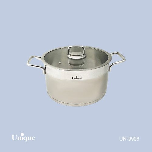 قابلمه تک استیل سایز 24 برند یونیک Unique کدUN-9906 در فلت