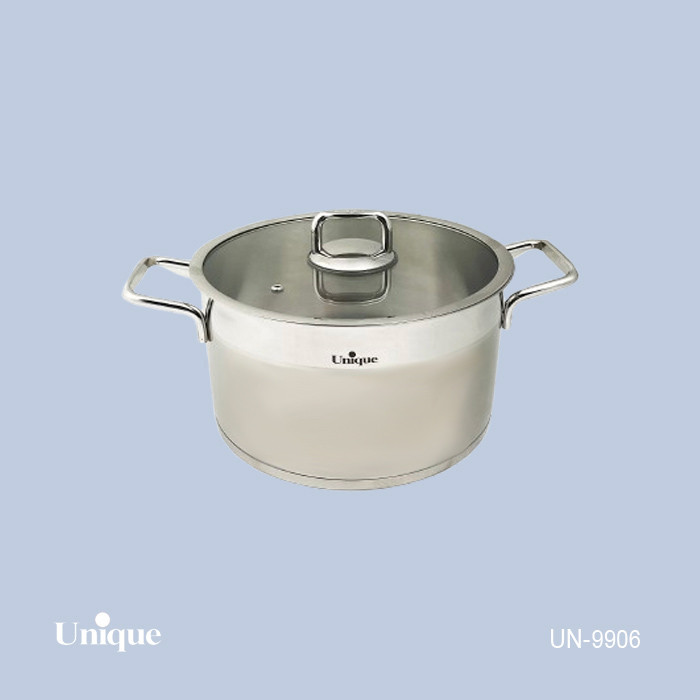 قابلمه تک استیل سایز 24 برند یونیک Unique کدUN-9906 در فلت