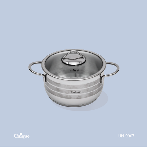 قابلمه تک استیل سایز 20 برند یونیک Unique کد UN-9907 در منحنی