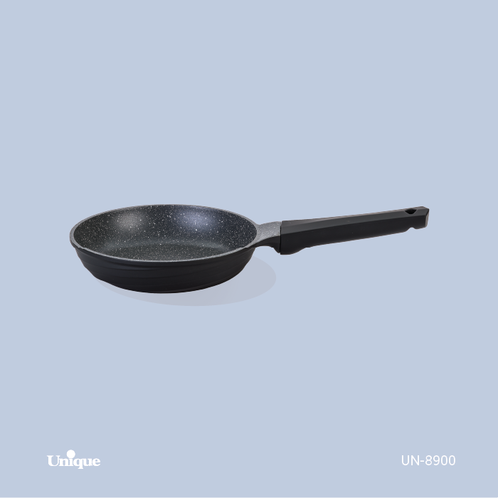 تابه تک دسته برند یونیک Unique کد UN-8900 سایز 20 مشکی دسته باکالیتی