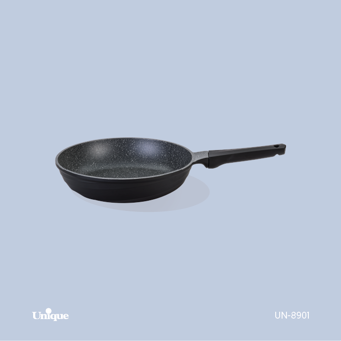 تابه تک دسته برند یونیک Unique کد UN-8901 سایز 24 مشکی دسته باکالیتی