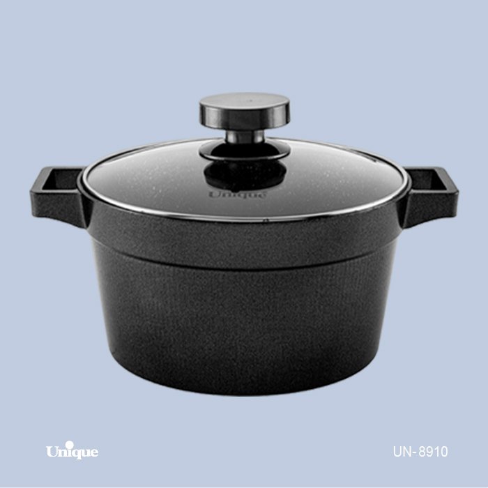 قابلمه تک سایز 32 برند یونیک Unique کد UN-8910 مدل دیاموند کف گرانیت