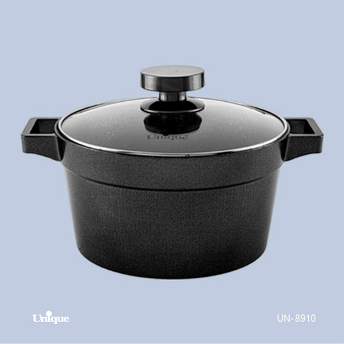 قابلمه تک سایز 32 برند یونیک Unique کد UN-8910 مدل دیاموند کف گرانیت