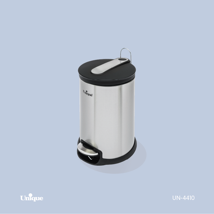سطل 5 لیتر زباله برند یونیک Unique کد UN-4410 جنس استیل