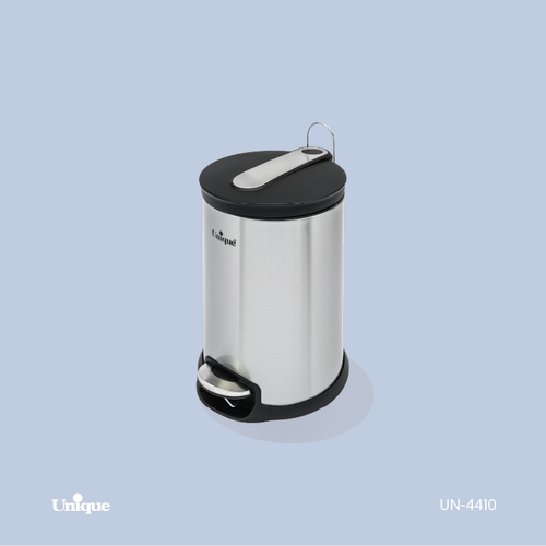 سطل 5 لیتر زباله برند یونیک Unique کد UN-4410 جنس استیل