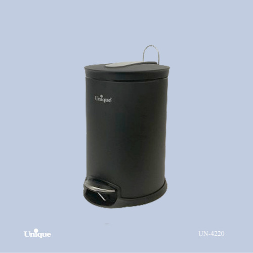 سطل زباله 12 لیتر برند یونیک Unique کد UN-4220 رنگ مشکی