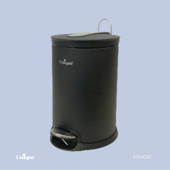 سطل زباله 16 لیتر برند یونیک Unique کد UN-4230 رنگ مشکی