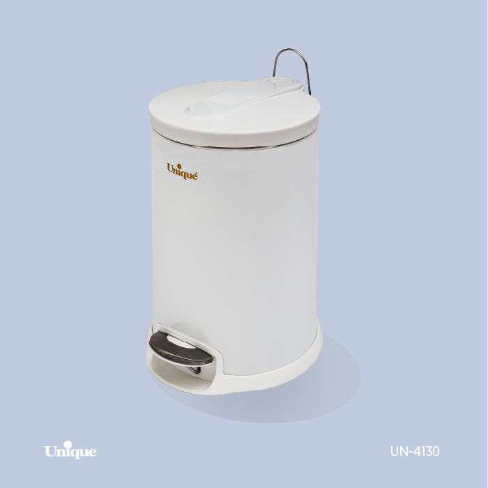 سطل زباله 16 لیتر برند یونیک Unique کد UN-4130 رنگ سفید