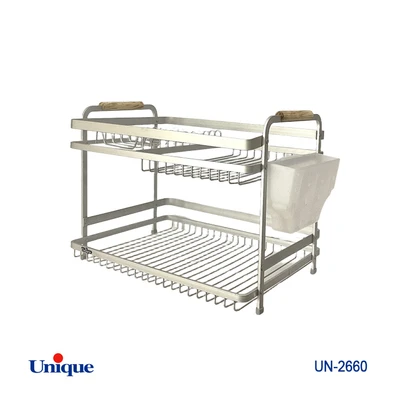 جاظرفی آبچکان 2 طبقه برند یونیک Unique کد UN-2660 جنس آلومینیومی