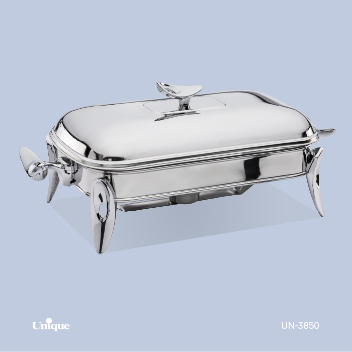 سوفله مستطیل بزرگ برند یونیک Unique کد UN-3850 مدل قایقی کروم