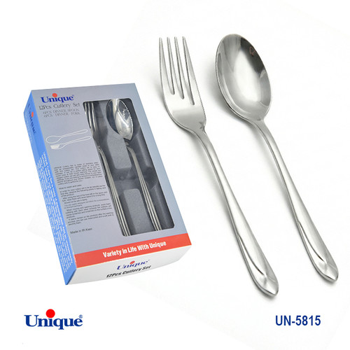 سرویس قاشق و چنگال برند یونیک Unique کد UN-5815 جنس استیل