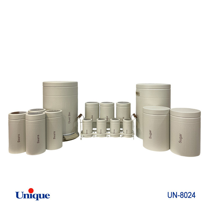 سرویس جهیزیه 16 پارچه برند یونیک Unique کد UN-8024 مدل فلورانس رنگ نباتی درب فلزی