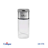 جا ادویه 12 عددی برند یونیک Unique کد UN-1776 جنس شیشه ای مربعی شکل