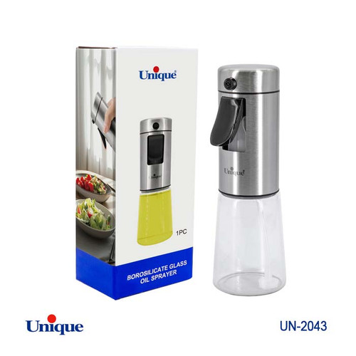 اسپری روغن شیشه ای برند یونیک Unique کد UN-2043 سری استیل