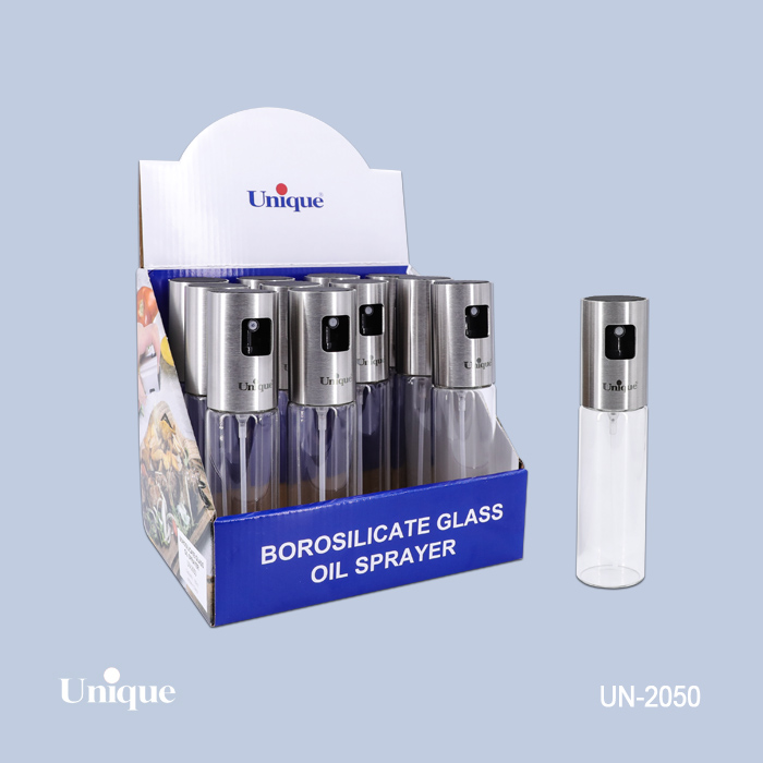 اسپری روغن شیشه ای برند یونیک Unique کد UN-2050 سری استیل